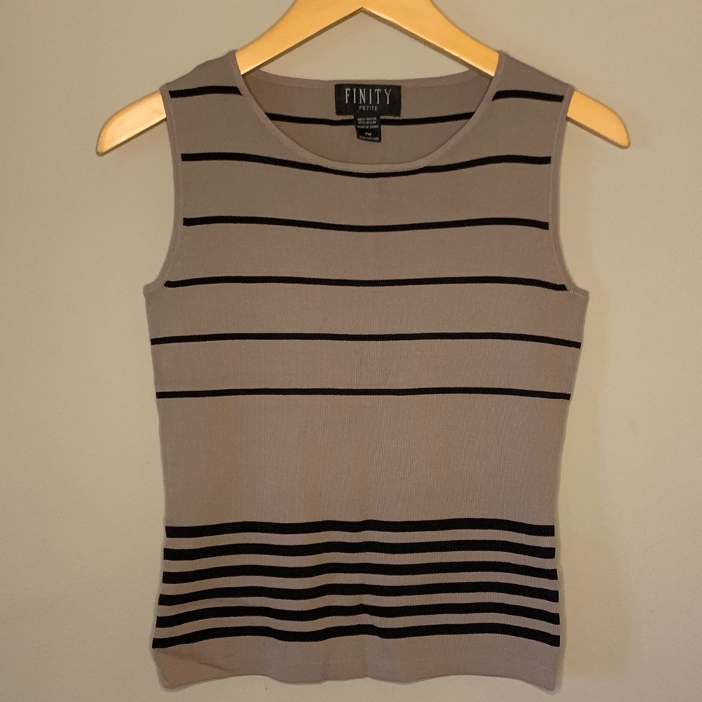 Ribbed Striped Tank Top